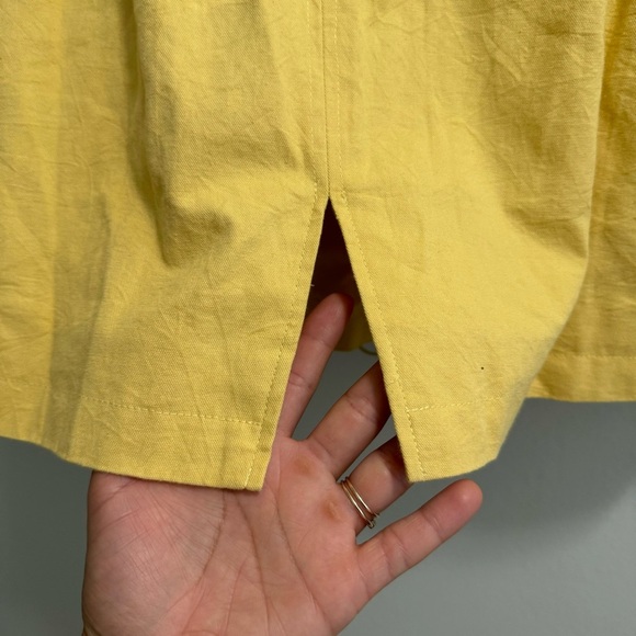 APIECE APART 100% Cotton Long Safari Jacket Buttery Yellow Size Large - Picture 11 of 15